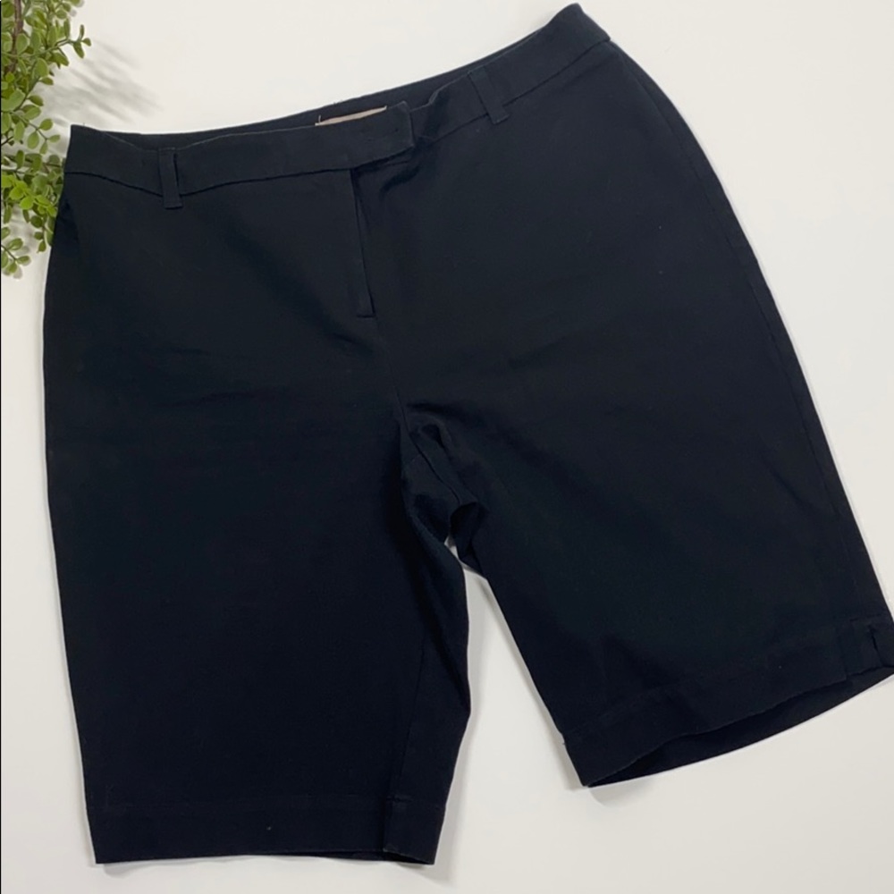 Chico’s Black Bermuda Shorts Chico’s Size 2